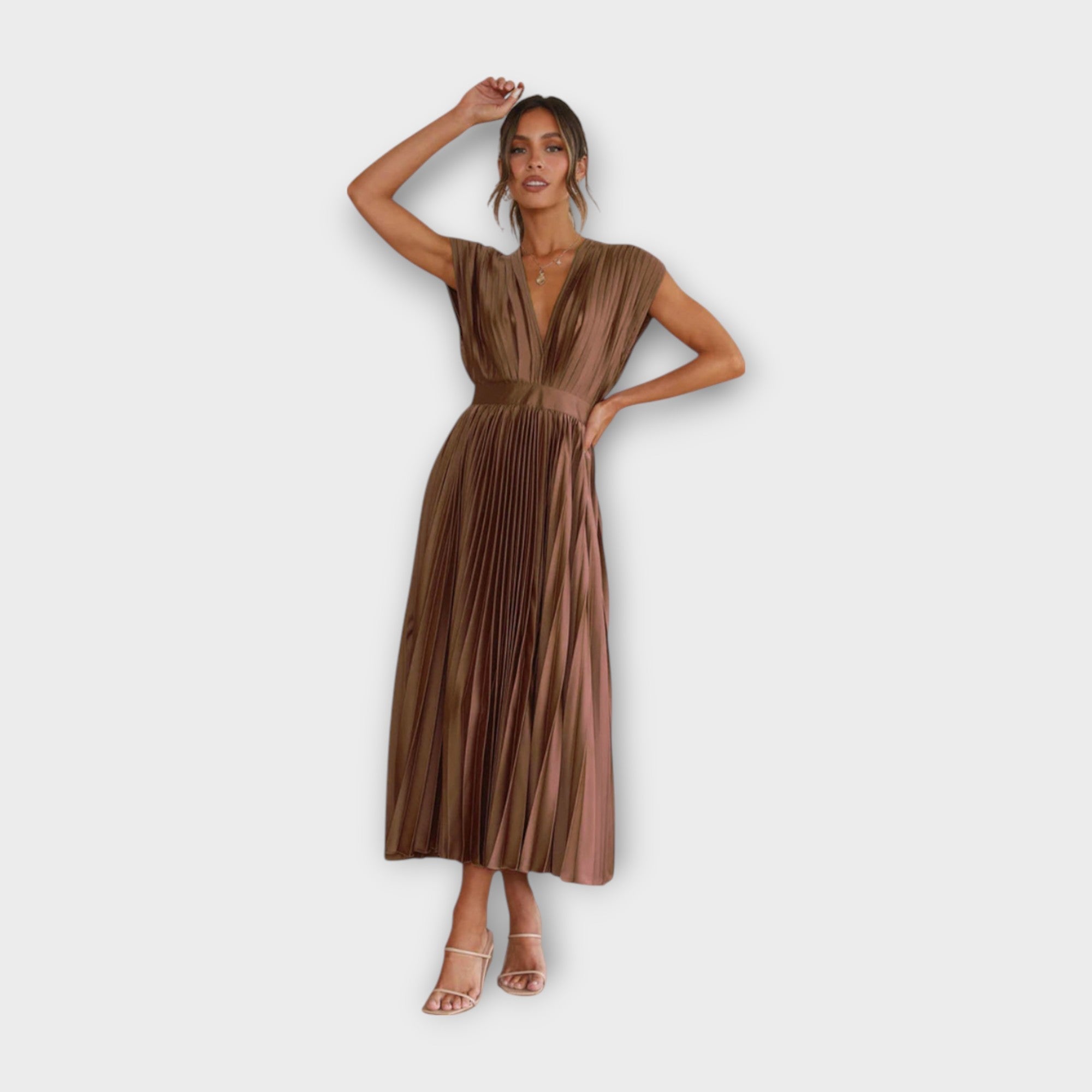 Mirela - Elegantna Haljina sa Naborima