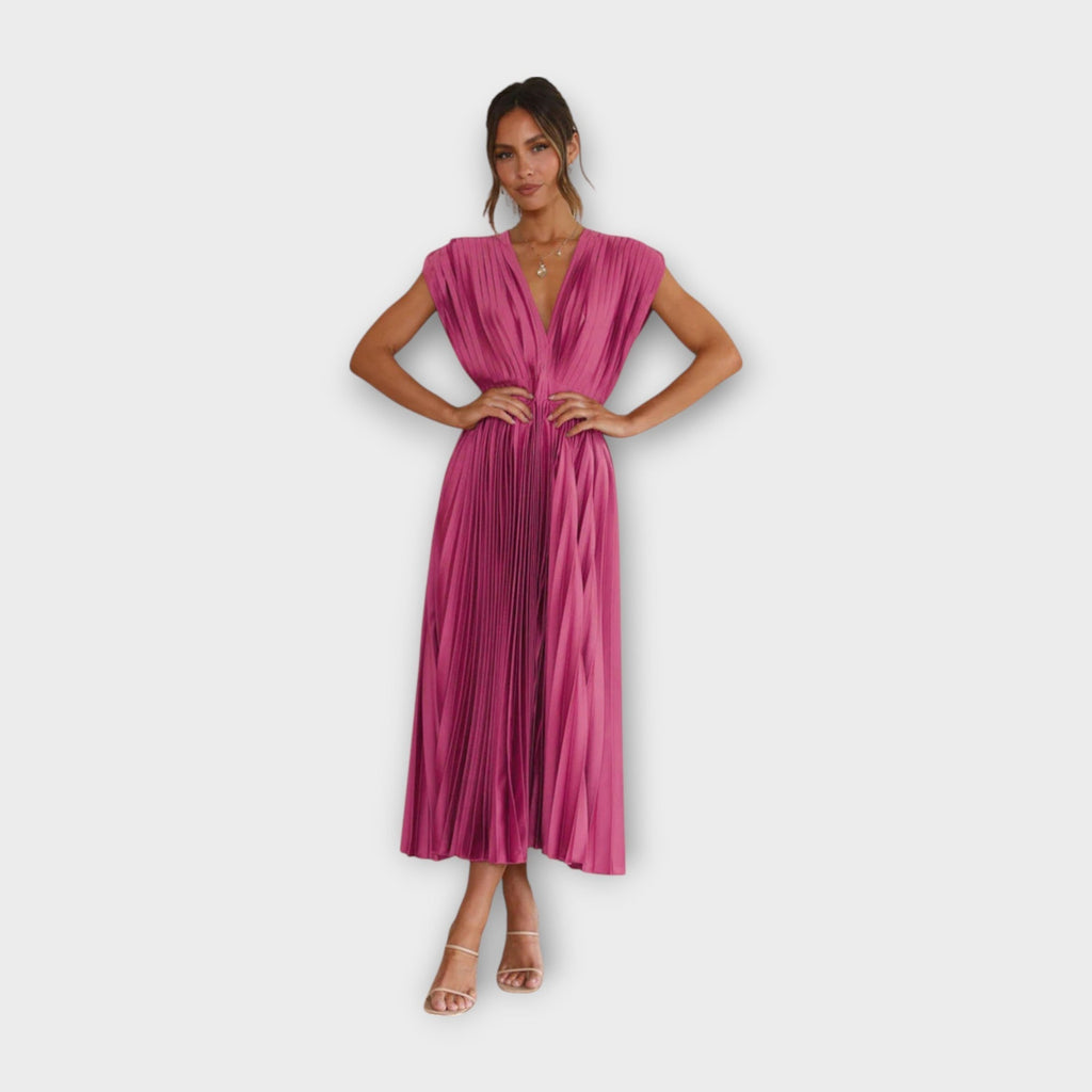 Mirela - Elegantna Haljina sa Naborima
