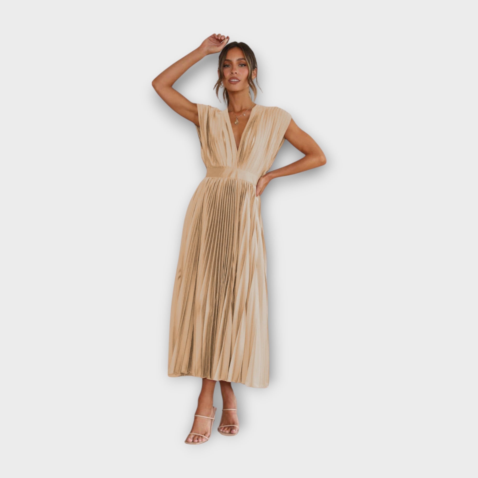 Mirela - Elegantna Haljina sa Naborima