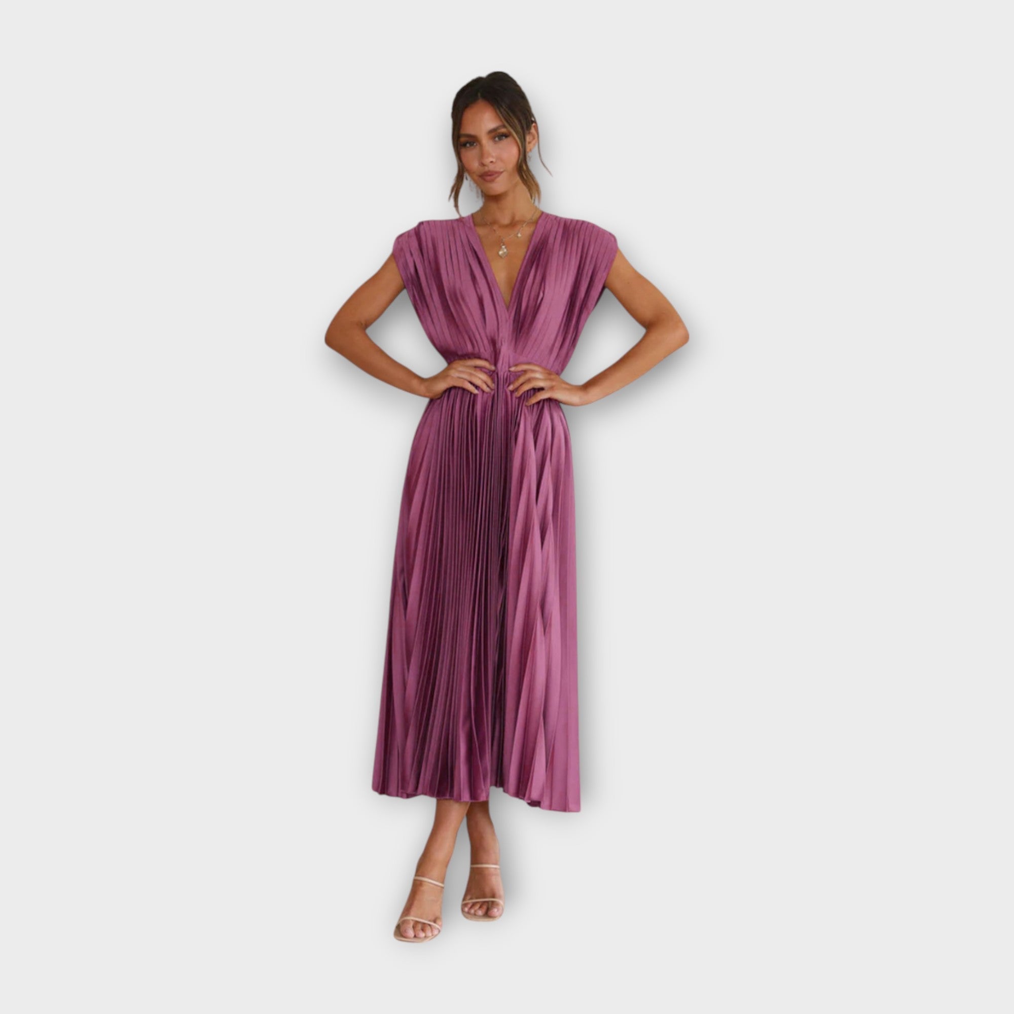 Mirela - Elegantna Haljina sa Naborima